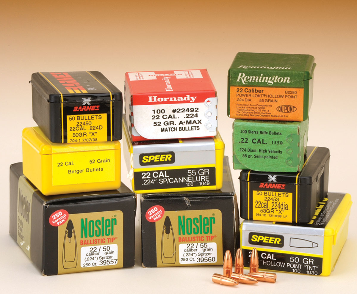 Stan used a wide range of bullets from all the major players.